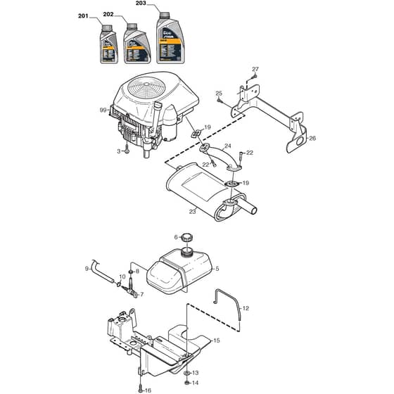 VILLA 12 - 2014-2015 - 13-2725-35 - Stiga Front Mower Engine Diagram