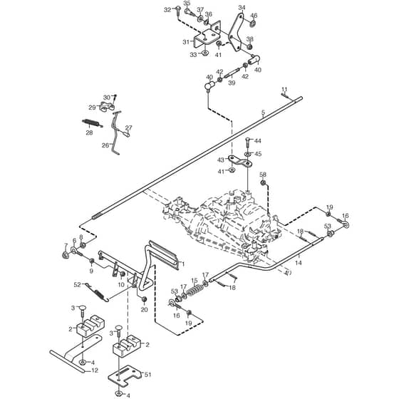 VILLA 13 - 2015 - 13-2717-56 - Stiga Front Mower Foot Controls Diagram