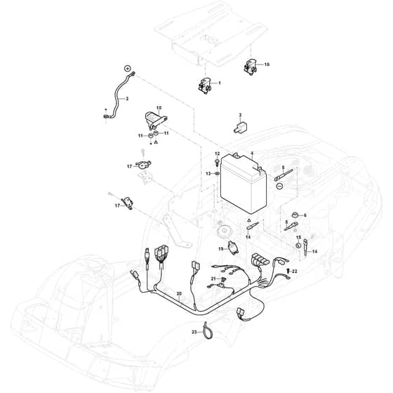 VILLA 13 - 2018-2021 - 2F2700321/S17 - Stiga Front Mower Electric Parts Diagram