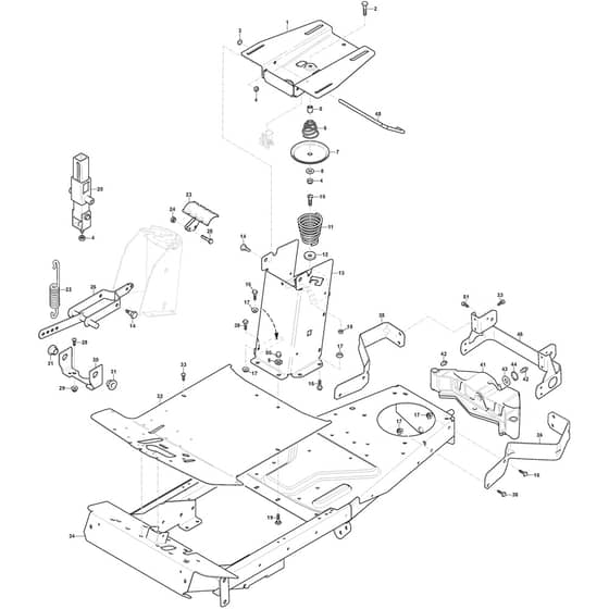 VILLA 13 HST - 2017-2019 - 2F2720321/S17 - Stiga Front Mower Chassis Diagram