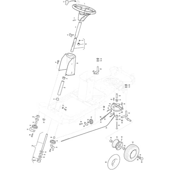 VILLA 13 HST - 2017-2019 - 2F2720321/S17 - Stiga Front Mower Steering Diagram