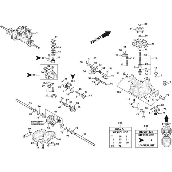 VILLA 16 HST - 2017-2020 - 2F2720511/S17 - Stiga Front Mower K46CJ Diagram