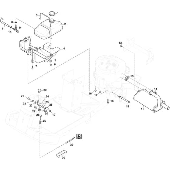 VILLA SPRING - 2021 - 2F2720421/S16 - Stiga Front Mower Engine Diagram