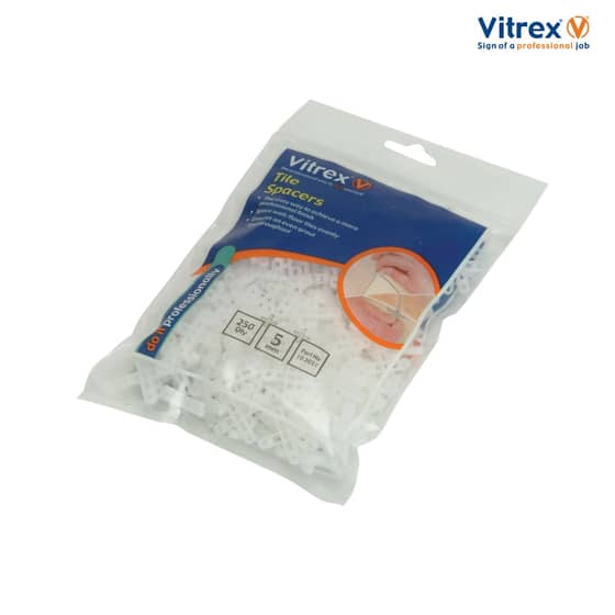 Vitrex Floor Tile Spacers 5mm Pack of 500 - 102052