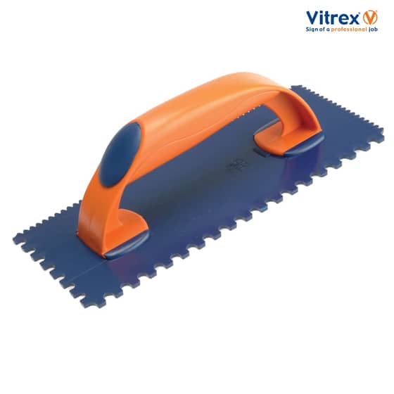Vitrex Notched Tile Trowel 4/7mm Plastic 11in x 4.1/2in - 102960