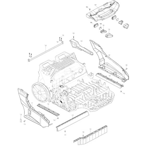 Makita VS001G - Cordless Vacuum Sweeper - Power Tool 04 Diagram