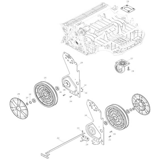 Makita VS001G - Cordless Vacuum Sweeper - Power Tool 07 Diagram