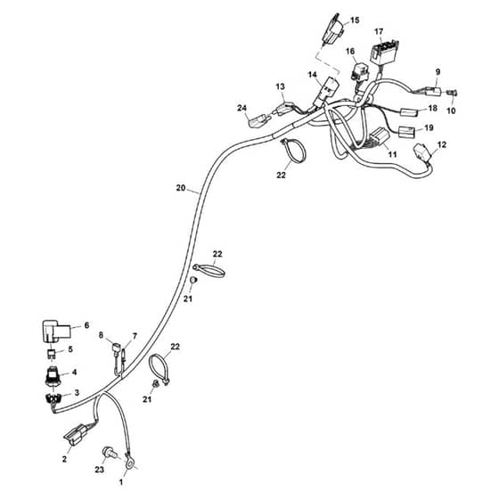 John Deere W36M - PC13627 - Main Wiring - ST941947