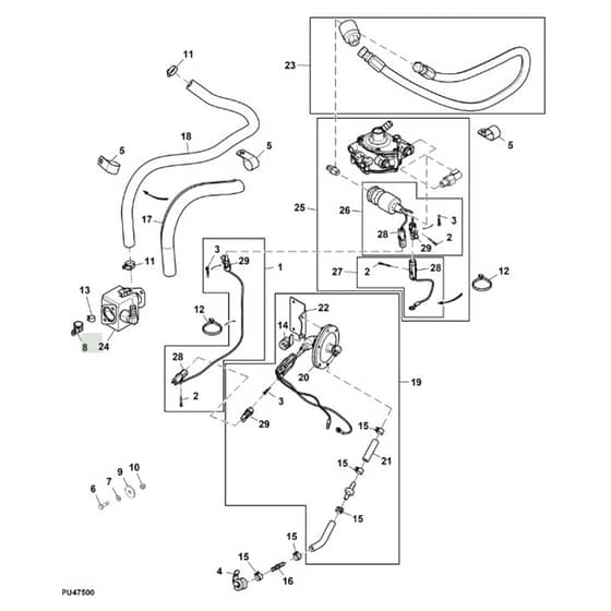 John Deere W36R - PC13629 - Propane Engine - ST1014674