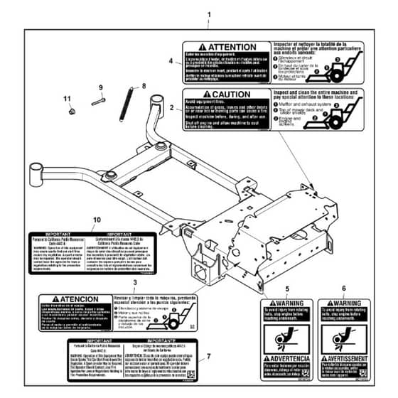 John Deere W52R - PC13631 - Frame W/ - ST941316
