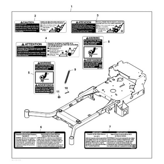 John Deere W61R - PC13632 - Frame W/ - ST1047930