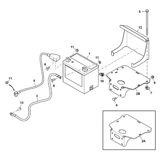 John Deere W61R - PC13632 - Battery - ST943107