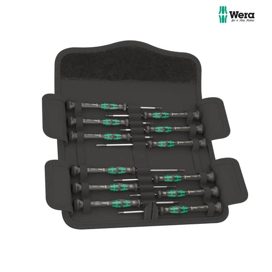 Wera Kraftform Micro Screwdriver Set 12 Piece SL/PH/HEX/TX - 5073675001
