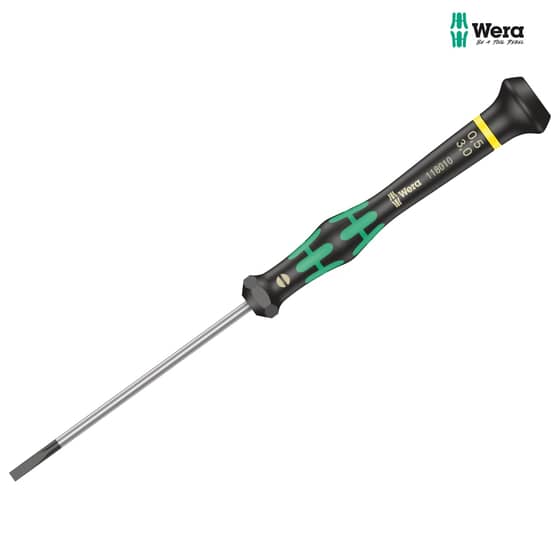 Wera Kraftform 2035 Micro Screwdriver Slotted Tip 3.0mm x 80mm - 5118010001
