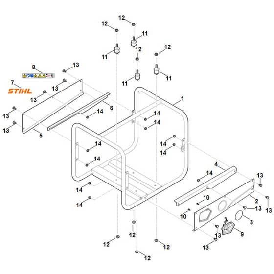 Stihl WP600.0 - Frame - Parts Diagram