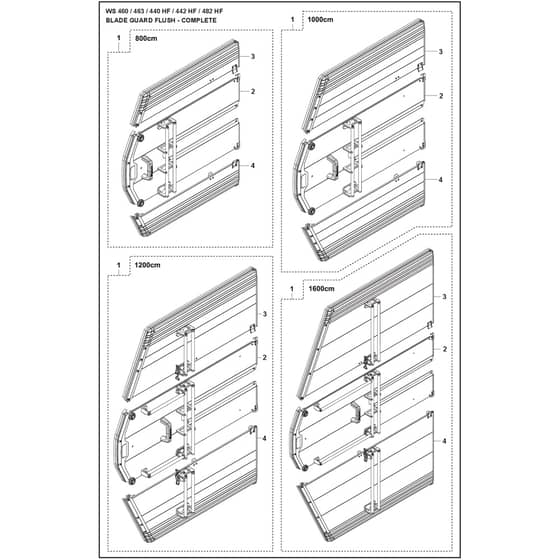 Husqvarna WS 482 HF - 967646702 - Flush Blade Guard