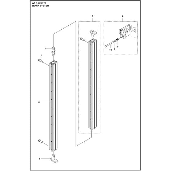 Husqvarna WS 8 - 967971301 - Track System
