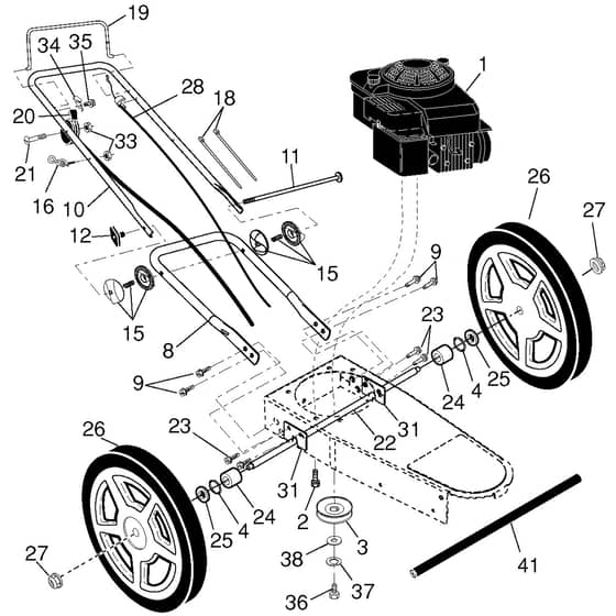 McCulloch WT420 - 96171000300 - 2012-11 - Frame Parts Diagram