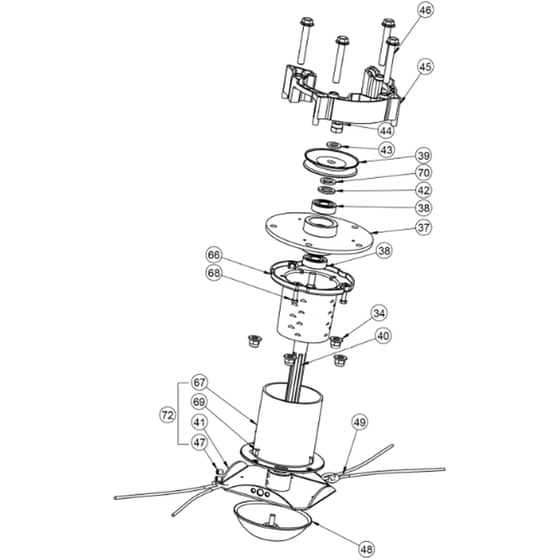 Cobra WT60SP - Wheeled Trimmer Jan 2022 Trimmer Head Assy Diagram