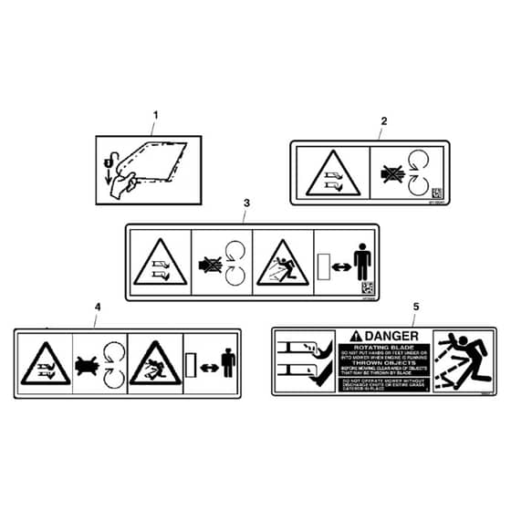 John Deere X105 - PC12385 - Labels - ST800964