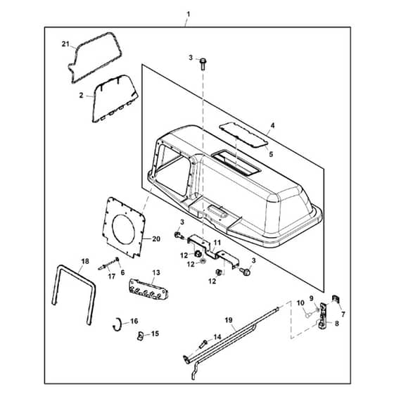 John Deere X105 - PC12385 - Material Collection - ST965169