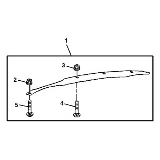 John Deere X107 - PC13997 - Baffle Kit - ST402421