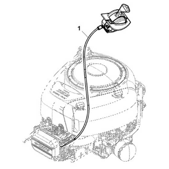 John Deere X116R - PC13346 - Throttle Cable - ST937853