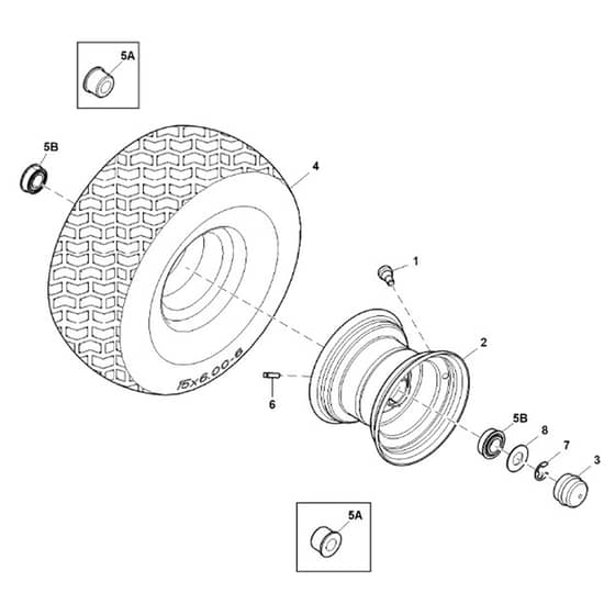 John Deere X117R - PC16000 - Wheels - ST1010033