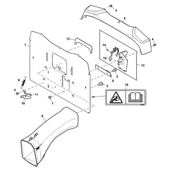 John Deere X117R - PC16000 - Chute - ST1014851