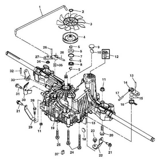 John Deere X120 - PC9637 - Transmission - ST201357