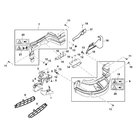 John Deere X125 - PC10449 - Eame Shielding - ST245849