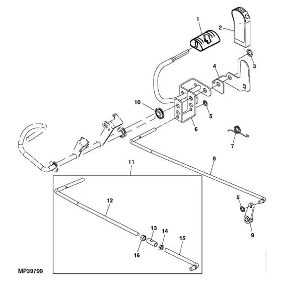 John Deere X125 - PC10449 - Forward - ST245980