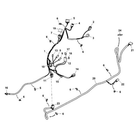 John Deere X127 - PC13998 - Chassis Wiring - ST1009509