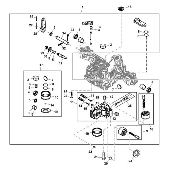 John Deere X127 - PC13998 - Transaxle Repair - ST1009977
