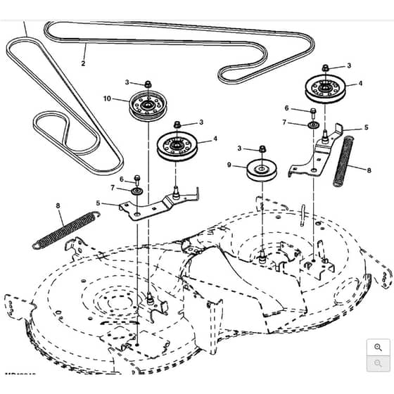 John Deere X130R - PC10316 - Belt Drive - ST247266