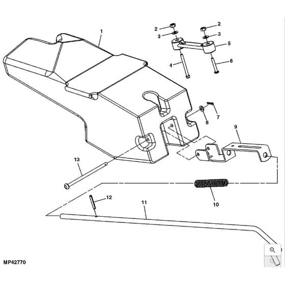 John Deere X130R - PC10316 - Mulch Kit - ST247269