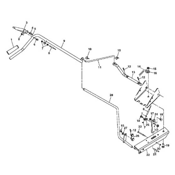 John Deere X140 - PC9638 - Lift Lever - ST245057