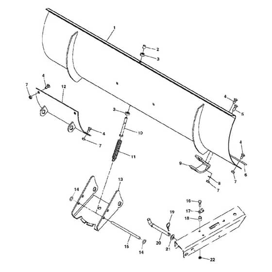 John Deere X140 - PC9638 - Blade - ST245058
