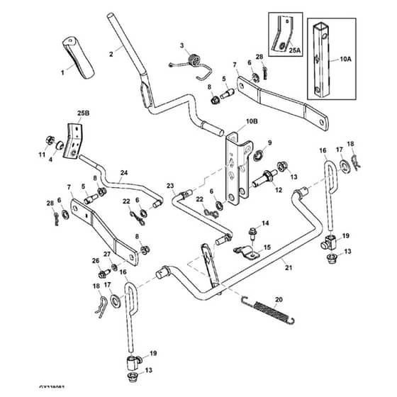 John Deere X145 - PC10450 - Mower Deck - ST245843