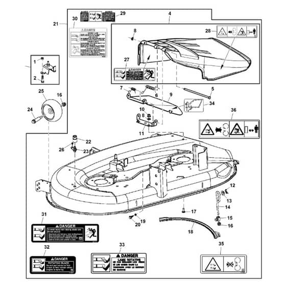 John Deere X145 - PC10450 - Mower Deck - ST764289