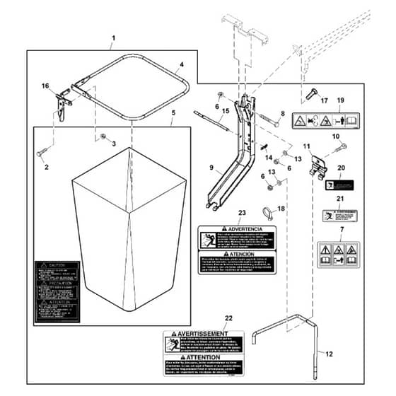 John Deere X145 - PC10450 - Material Collection (3/3) - ST965173