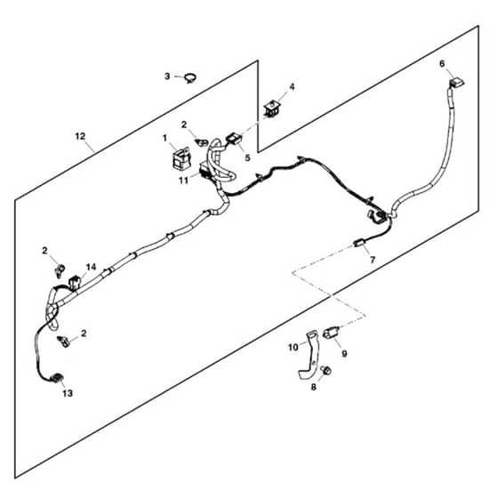 John Deere X155R - PC10452 - Wiring Harness - ST247222