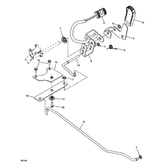 John Deere X155R - PC10452 - Forward ( - 020000) - ST247287