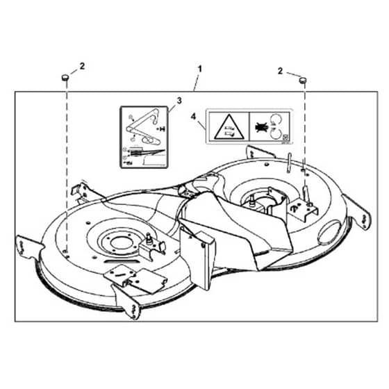 John Deere X155R - PC10452 - Mower Deck - ST247300