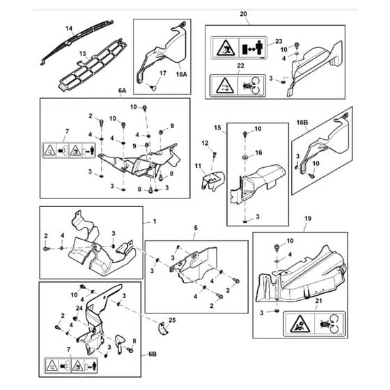 John Deere X155R - PC10452 - Shield Kit (700001 - ) - ST842112