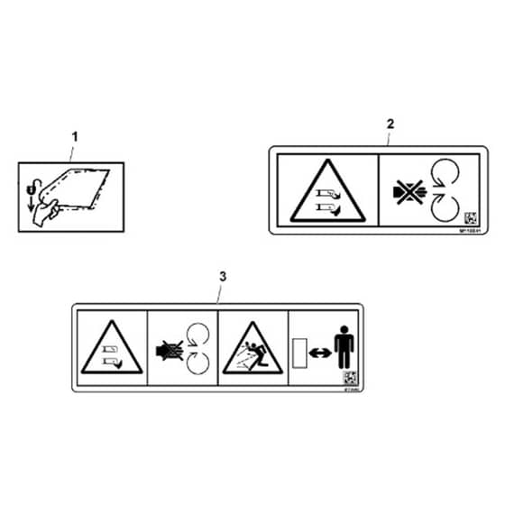 John Deere X166 - PC13345 - Labels - ST902174