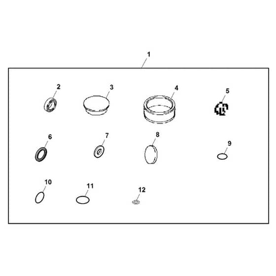 John Deere X166 - PC13345 - Seal Kit - ST903898