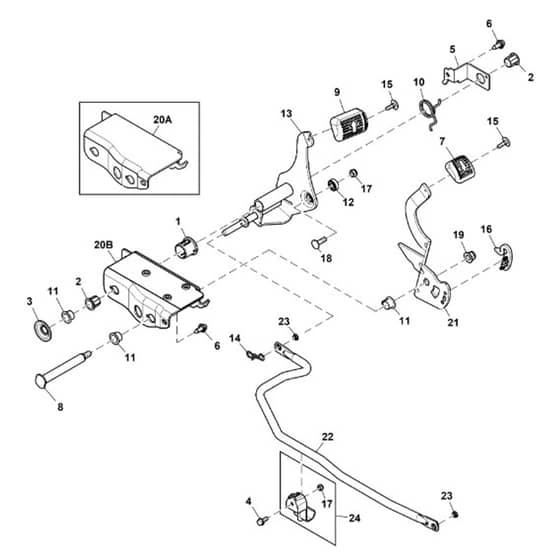 John Deere X166R - PC13348 - Forward - ST904239
