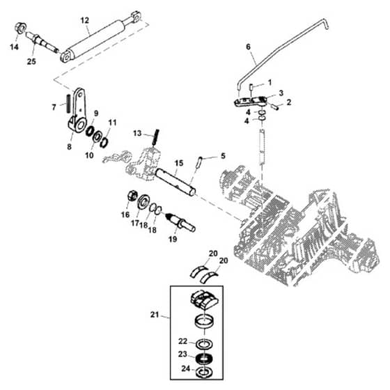 John Deere X300 - PC9519 - Transaxle Control - ST541459