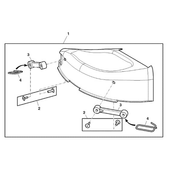 John Deere X300 - PC9519 - Mulch Cover - ST931916